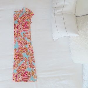Lilly Pulitzer, Loren Short Sleeve Boatneck Dress
